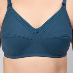 CEE-18 Pack of 3 Full Coverage Maternity Cotton Bras With Anti Microbial Property image 3