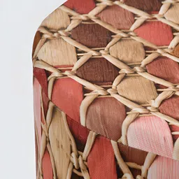 COMFIDELITAS Brown Textured Metal Seating Ottoman image 4