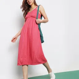 Vero Moda V-Neck Shoulder Strap A-Line Midi Dress-picture-39