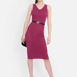 JoE Hazel Purple Sheath Midi Dress image 4