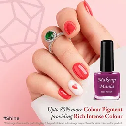 Makeup Mania Set of 12 High-Shine Long-Lasting Non-Toxic Nail Polish 6ml Each - Shade 221 image 4