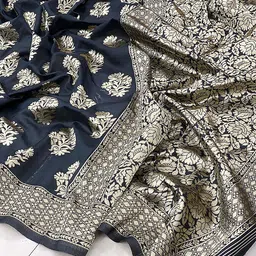 Anjaneya Sarees Woven Design Zari Silk Blend Banarasi Saree image 2