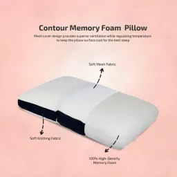 casacraft from pepperfry Dwell Pain Relief 24 x 16 Inch Memory Foam Pillow image 3