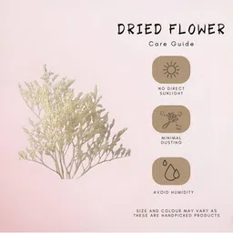 ArteCasa White Lace Limoniums Artificial Flower image 3