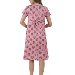 mama & bebe Ethnic Motifs Print Maternity A-Line Dress image 3