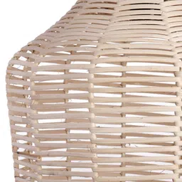 Decazone Beige Rattan Hanging Pendant Lamp image 2