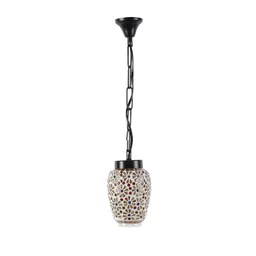Devansh Multicoloured Mosiac Glass Hanging Lamp image 2
