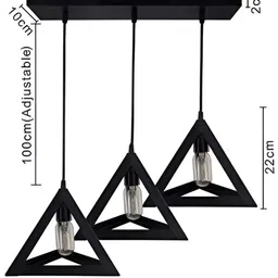 Whiteray Black & White Textured Abstract Shaped Metal Contemporary Ceiling Lamp image 3