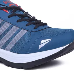ASIAN Men Turquoise Blue Mesh Running Shoes image 4