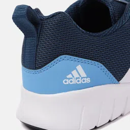 ADIDAS Men Navy Blue & White Woven Design Vertago Running Shoes image 3