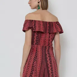 DODO & MOA Printed Off-Shoulder Net Mini Dress image 5