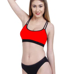 Aamarsh Pack Of 3 Cotton Bra & Briefs image 3