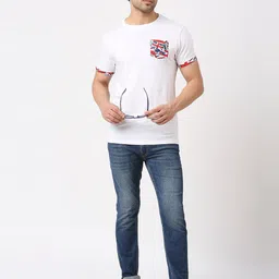 Pepe Jeans Round Neck Slim Fit Pure Cotton Casual T-shirt image 5