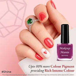 Makeup Mania Set of 12 High-Shine Long-Lasting Non-Toxic Nail Polish 6ml Each - Shade 203 image 3