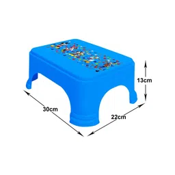 Kuber Industries Blue 3 Pieces Bathroom & Kitchen Stool image 5