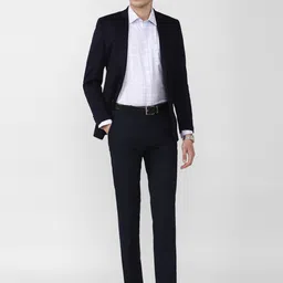 Van Heusen Men White Checked Pure Cotton Formal Shirt image 2