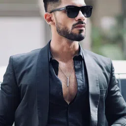 RESIST EYEWEAR Unisex Black Lens & Black Wayfarer Sunglasses with Polarised and UV Protected Lens image 2