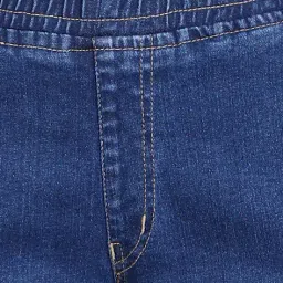 Shein Full Length Elasticated Waist Clean Wash Jeans image 5