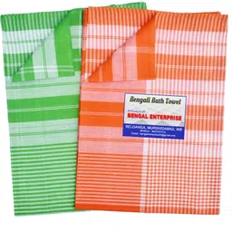 bengal enterprise Cotton 300 GSM Bath, Beach, Hair Gamcha-picture-16