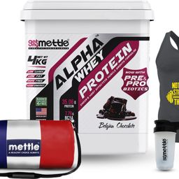 mettle Alpha Whey Protein | Combo Pack |Gym Bag + Shaker + Sando| Whey Protein-picture-12