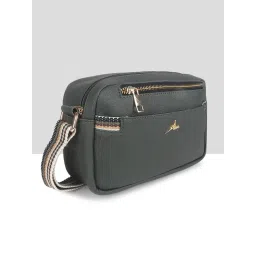 Yelloe Green Multicompartment Sling Bag for Women image 2