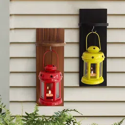 metalmastery Red, Yellow Iron Hanging Lantern image 4