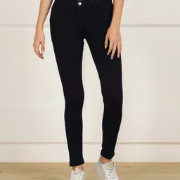 nifty Women Skinny Mid Rise Dark Blue Jeans-picture-16