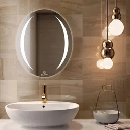 Oval Wall Mounting Mirror with Light 18X24 inch Bathroom Mirror-image-48