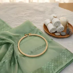 sudev fashion Unstitched Net/Lace Multipurpose Running Fabric Geometric Print image 4