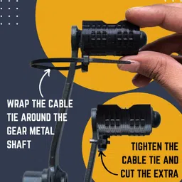 third dimension Universal Bike Shoe Protector with Adjustable Slot Design (PACK of 2) Gear Shift Collar image 5