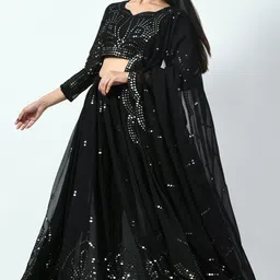 kedar fab Embroidered Semi Stitched Lehenga Choli-picture-12