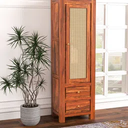 shagun arts Solid Sheesham Wood Semi Opened Book Shelf For Library/ Study Room || Solid Wood Close Book Shelf-picture-26