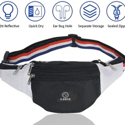 I-Zone Polyester Waist Bag for Men,Women/Fanny Pack for Hiking Travel Camping Running Sports Outdoors/Money Belt with Adjustable Strap WAIST POUCH-image-51