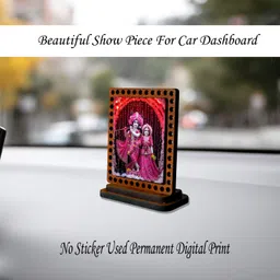 ar creative Radha Krishna Car Dashboard Idol, God Statue For Car, Home, Office Decorative Showpiece - 7.62 cm image 3