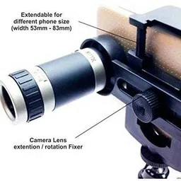 Wifton 12x Zoom Telescope Lens Kit for Mobile Camera with Tripod-K6 Mobile Phone Lens image 2