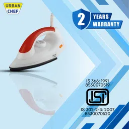 urban chef by urban chef Stainless Steel light Weight Electric 1000 W Dry Iron image 4