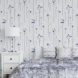 fokrim 300 cm White Blue Tree 45*300 Self Adhesive Sticker image 3