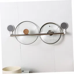 adoxer Single Rod Towel Holder (Pack of 1) Silver Towel Holder image 2