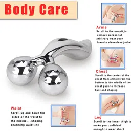 comfy creation 3D Facial Roller, Face Beauty Roller Body Massager for Anti Aging, improve image 3