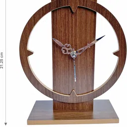 flipkart smartbuy Analog Brown Clock image 3