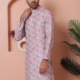 jompers Men Embroidered Pure Cotton Straight Kurta image 3