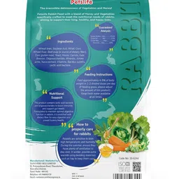 Petslife Premium Rabbit Food, 1kg Vegetables & Honey Flavor Vegetable 1 kg Dry All Life Stages Rabbit Food image 2