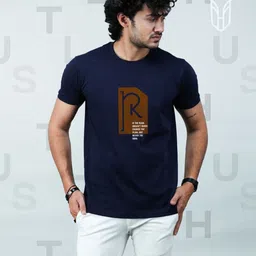 t-hustler Pack of 3 Men Graphic Print Round Neck Cotton Blend Multicolor T-Shirt image 3