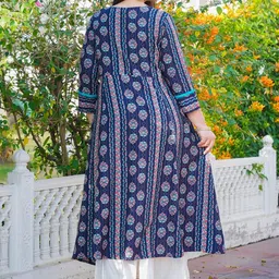 KALINI Plus Size Ethnic Motifs Printed Anarkali Kurta image 2