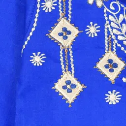 BAESD Boys Ethnic Motifs Embroidered Thread Work Pure Cotton Kurta with Dhoti Pants image 3