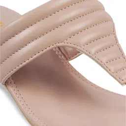 Metro Pink Striped Block Sandals image 4