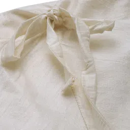 Men'S Solid Off-White Colour Art Silk Pyjamas From Sanwara Men Pyjama image 3