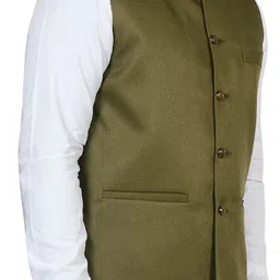 heevis Solid Men Waistcoat image 4