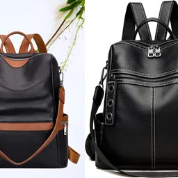 spinsell Medium 24 L Backpack Leather Backpack Purse For Girs and Women For Office and Travel-picture-47