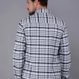 Crimsoune Club Men Classic Slim Fit Tartan Checks Opaque Checked Casual Shirt image 5